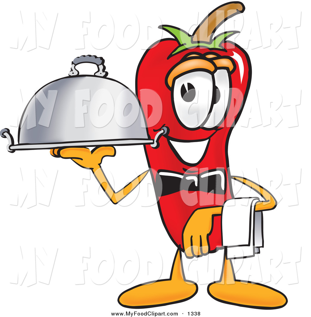 Food Clip Art Of A Smiling Red Chili Pepper Mascot Cartoon Character    