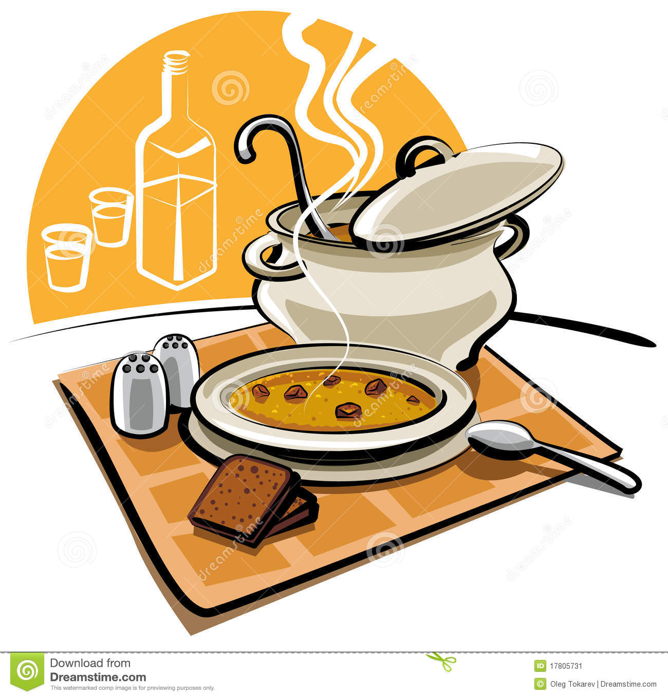 Hot Pea Soup Stock Image   Image  17805731