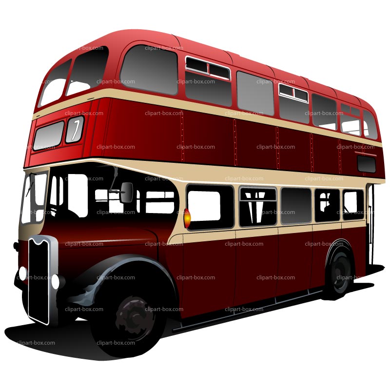 London Double Decker Bus Clipart