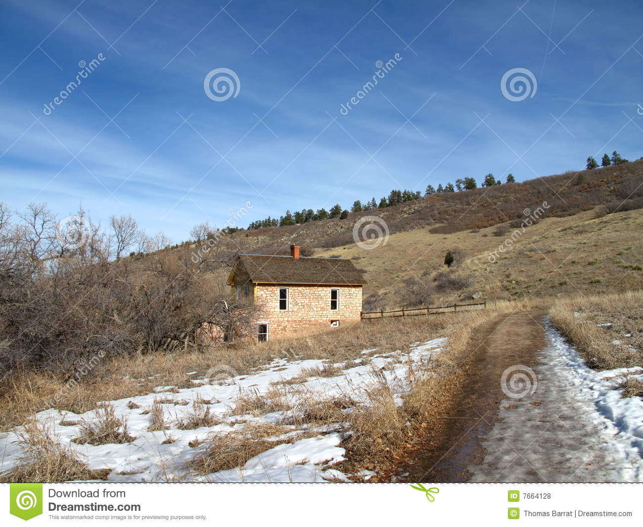 Pioneer House In Colorado S Rocky Mountains Royalty Free Stock Photos    
