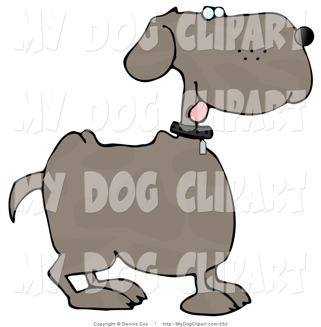 Preview  Clip Art Of A Happy Brown Dog With Tongue Out By Dennis Cox