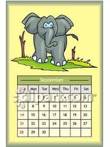 Smiling Elephant Royalty Free Clipart Picture 081201 114332 878048