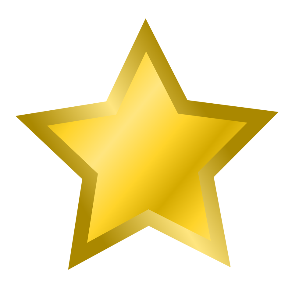 Star   Free Stock Photo   Illustration Of A Gold Star     15160