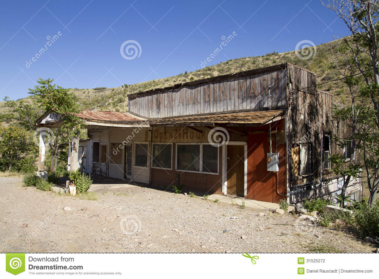 Abandoned Western Wooden Store Building Stock Photography   Image