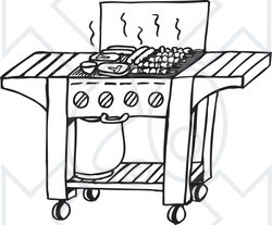 Bbq Grill Clipart Black And White 1110676 Black And White G
