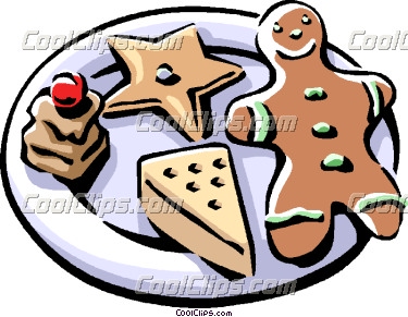 Christmas Sugar Cookie Clipart Plate Of Christmas Cookies With