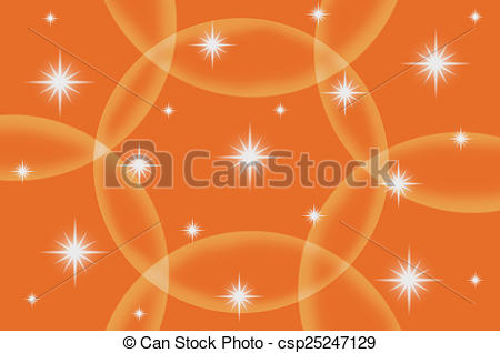 Clip Art Of Abstract Orange Color Background With Star   The Orange