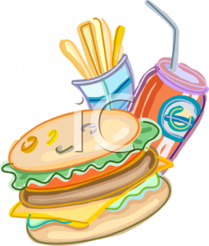 Clipart Picture Of A Fast Food Meal   Foodclipart Com
