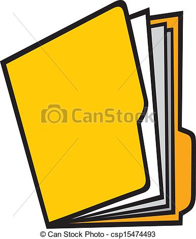 Eps Vectors Of Open Folder Manila Folder Folders With Paper