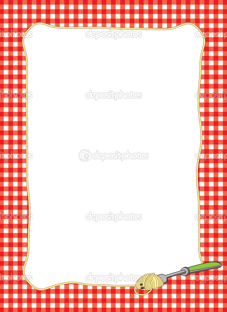 Fork Twirling Spaghetti Frame   Stock Photo   Angeliquedesign