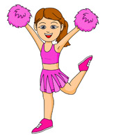 Free Cheerleading Clipart   Clip Art Pictures   Graphics    