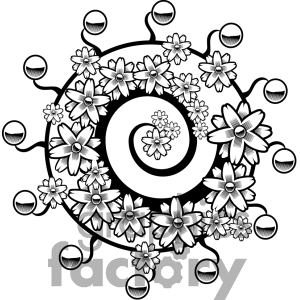 Free Spiral Flower Tattoo Design Clipart Image Picture Art   375472