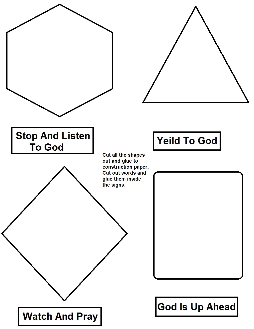 God S Road Signs Lesson