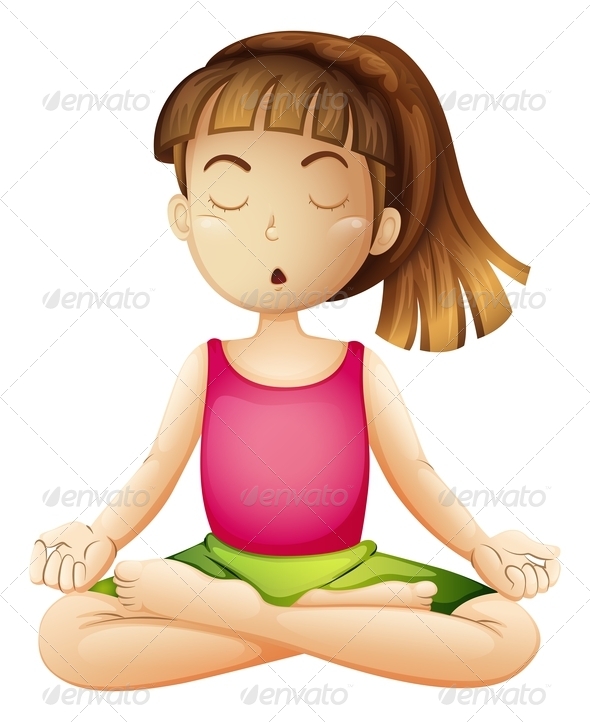 Graphicriver A Young Lady Doing Yoga Alone 7943130