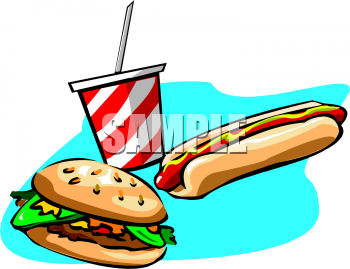 Hamburger And Hotdog Clipart