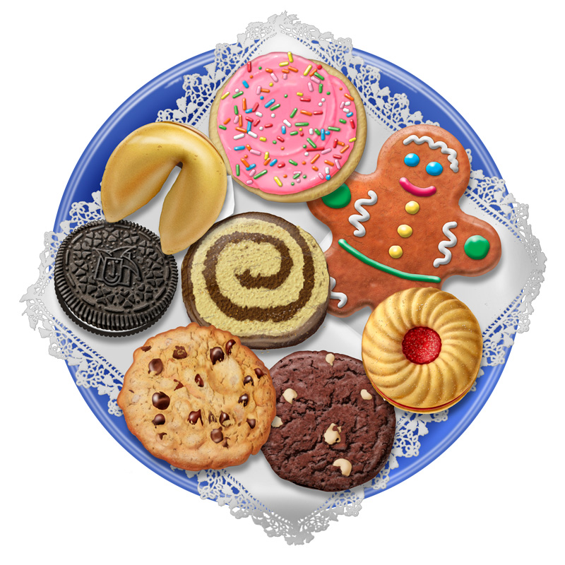 Illustration Cookie Plate