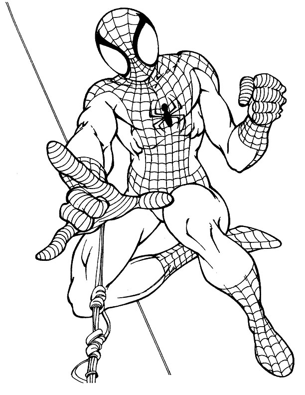 Kids Under 7  Spider Man Coloring Pages