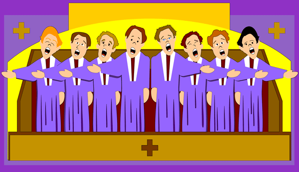 Men S Church Choir   Free Christian Art