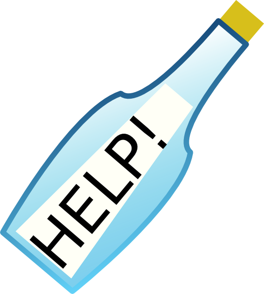 Message In A Bottle Clip Art At Clker Com   Vector Clip Art Online