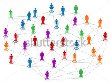 Network Concept Different Color Community Population Men And Women