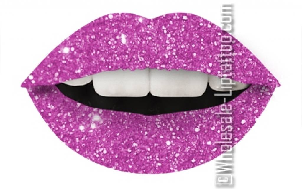 Pink Glitter Lips Clip Art
