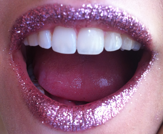 Pink Glitter Lips Pink Glitter Lips