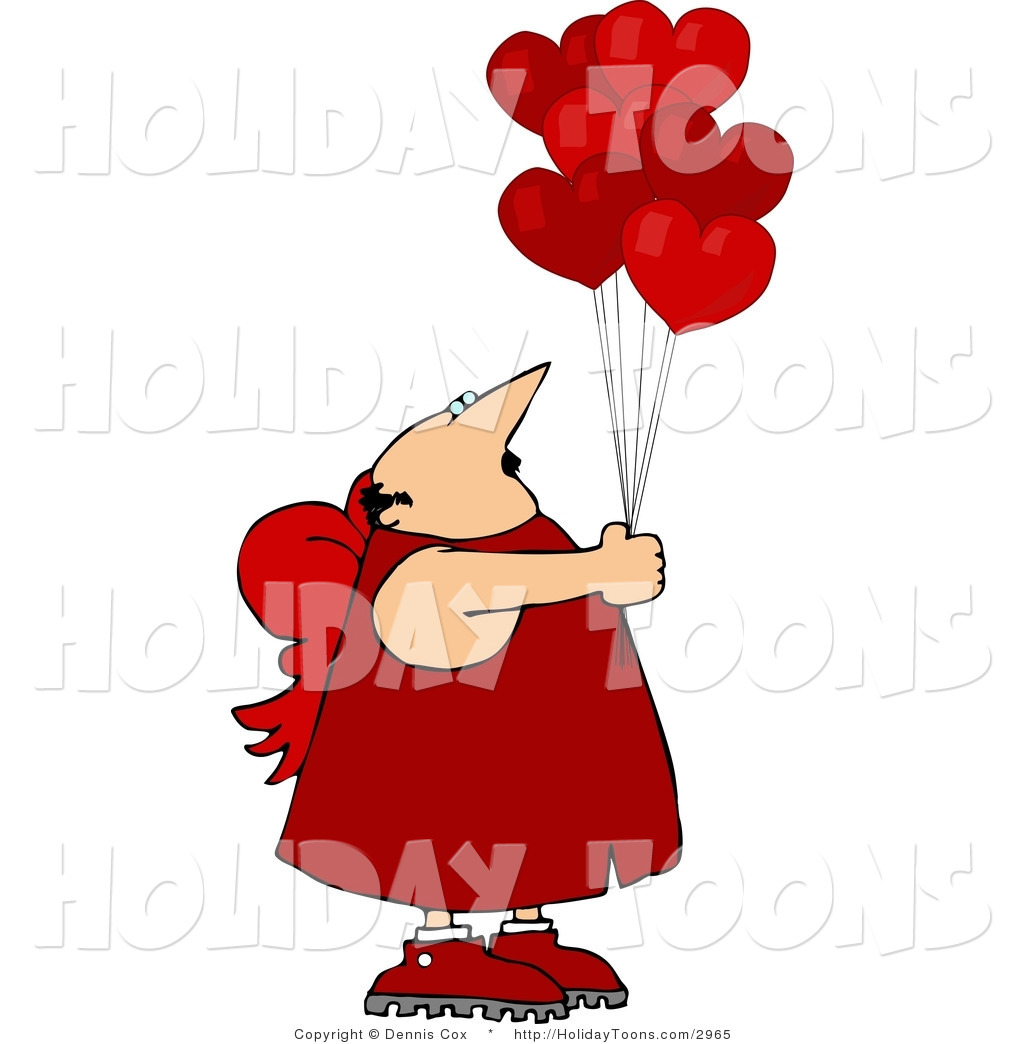 Royalty Free Holiday Clipart Of A Valentine S Day Cupid Man In A Red    