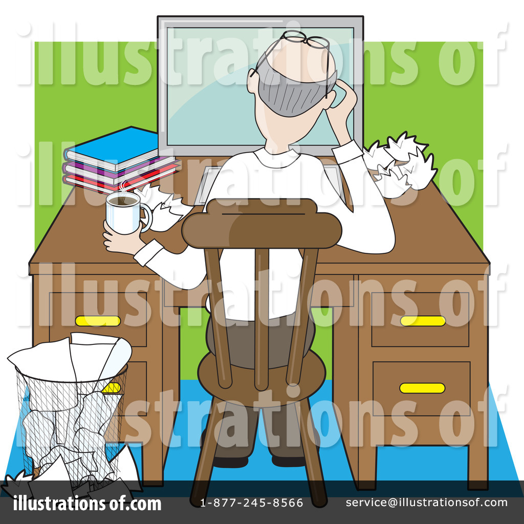 Royalty Free  Rf  Office Clipart Illustration By Maria Bell   Stock