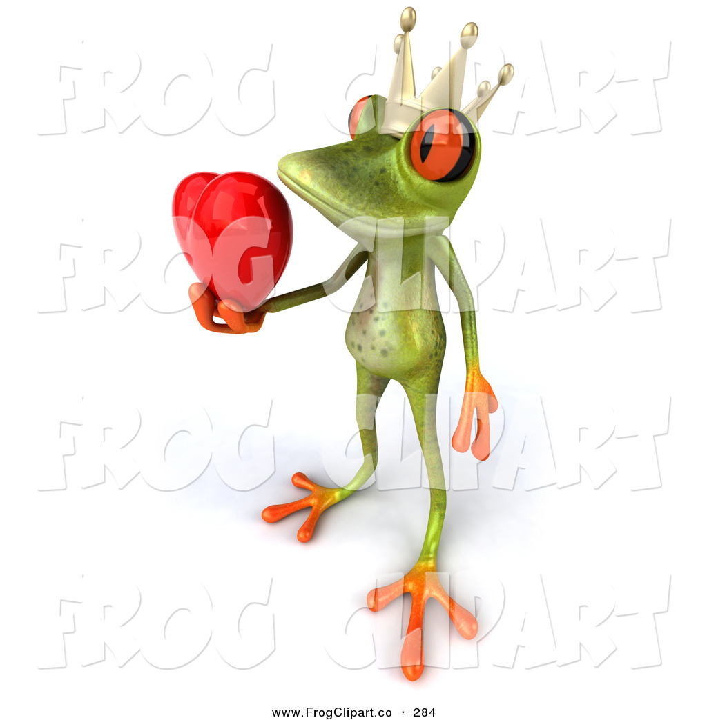 Royalty Free Stock Frog Clipart Of Hearts