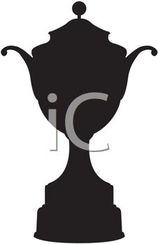 Silhouette Of A Trophy The Type That Might Be Awarded To A Winning
