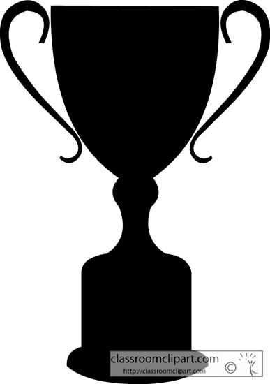 Silhouettes   Silhouette Of A Trophy   Classroom Clipart