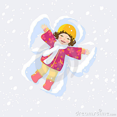 Snow Angel Royalty Free Stock Photos   Image  17840448