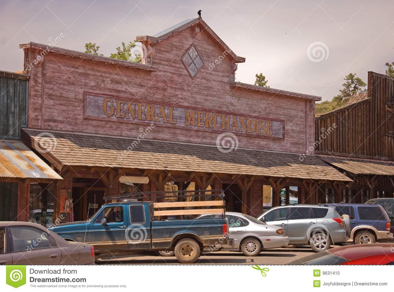 This Photo Shows An Old Western Type General Merchandise Store Of    