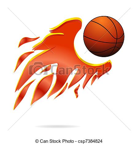 Vector   Fire Fly Sport Ball Symbol Orange Color   Stock Illustration