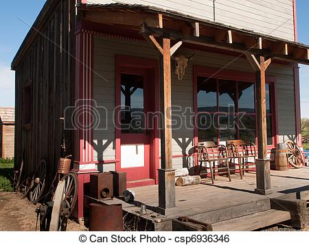 Western General Store Clipart Stock Photo   General Store
