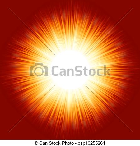 With Rays In Orange Color Eps 8 Vector    Csp10255264   Search Clipart