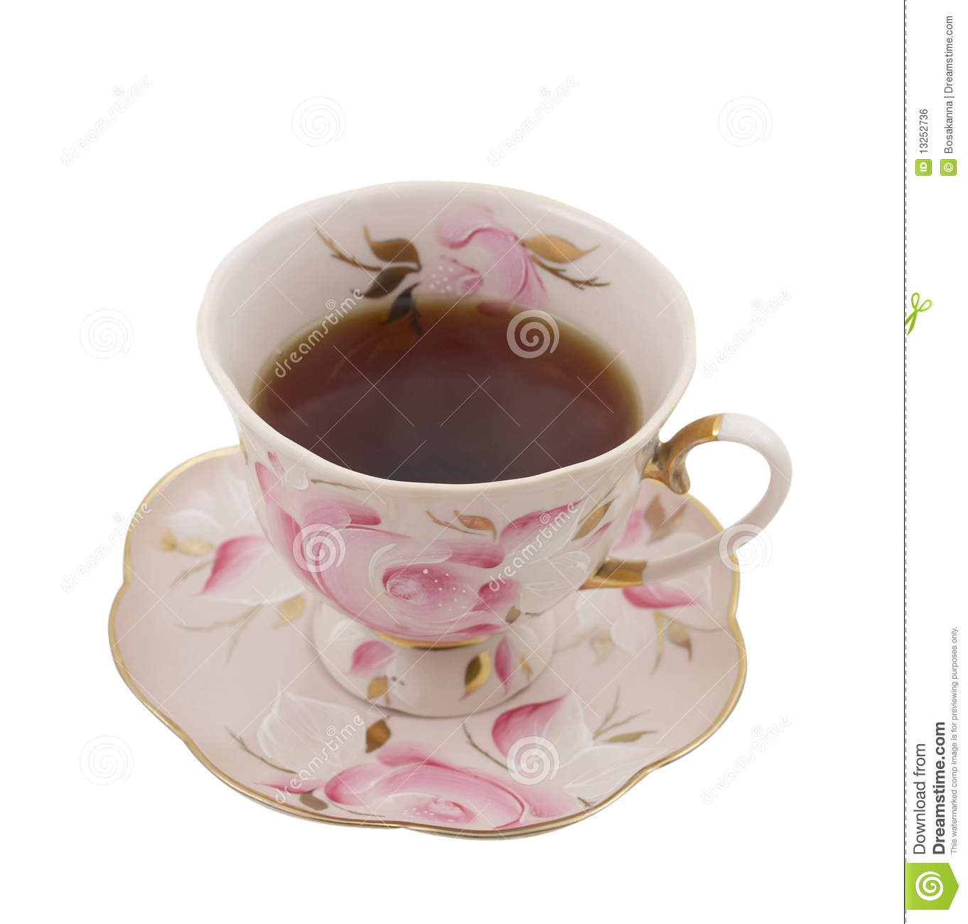 An Antique Tea Cup With A Plate Royalty Free Stock Image   Image    