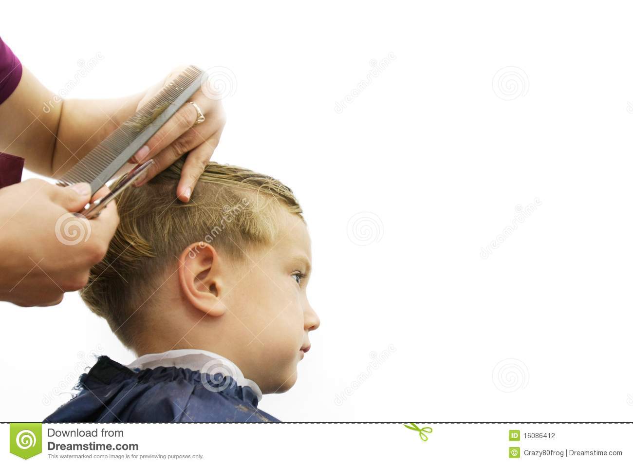Child Getting Haircut Stock Photography   Image  16086412