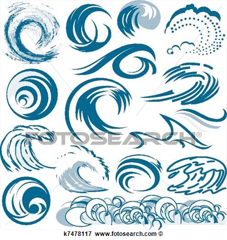 Clip Art   Wave Collection  Fotosearch   Search Clipart Illustration