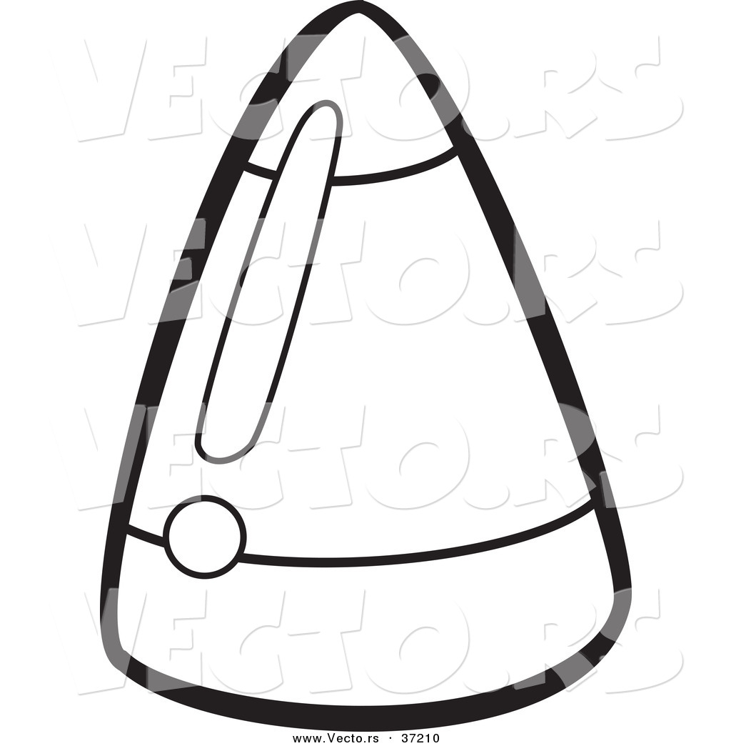 Clipart Black And White Printable Coloring Book Vector Of Candy Corn
