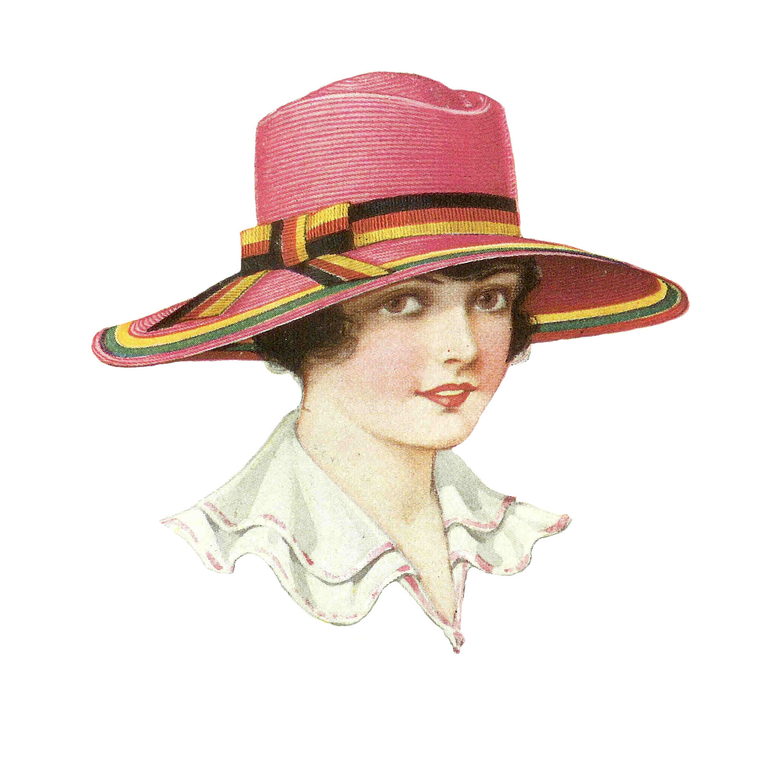 Free Fashion Clip Art  Women S Antique Hat Fashion