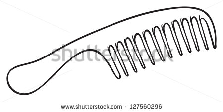 Illustration Of A Hair Brush On A White Background   127560296