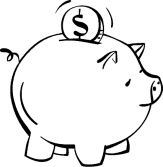Piggy Bank Clipart Black And White Piggy Bank Clipart Tcnrxqyp Gif