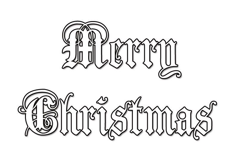 Printable Banner Coloring Pages Of Merry Christmas