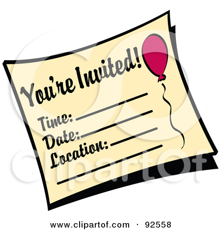 Royalty Free Party Invitation Illustrations By Andy Nortnik Page 1