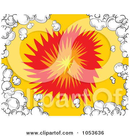 Royalty Free  Rf  Clipart Illustration Of A Black And White Explosion