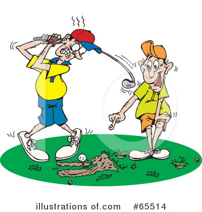 Royalty Free  Rf  Golf Ball Clipart Illustration By Toons4biz   Stock