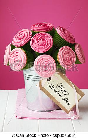 Stock Photo   Mother S Day Cupcake Bouquet   Stock Image Images    