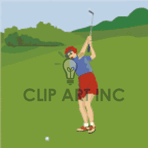 Women Woman Lady Ladies Girls Girl Golfers004 Gif Clip Art Sports Golf