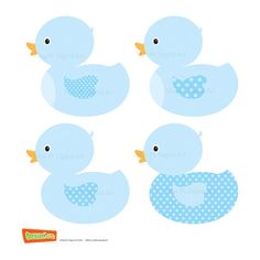 Art Ducklings Blue Baby Nursery Ducks Boy Party Theme Diy Baby Shower    